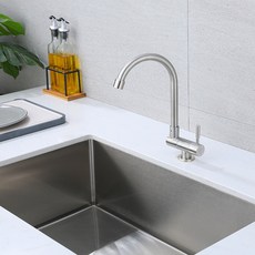 可旋轉折疊式內開窗淨水龍頭單冷龍頭家用廚房, 1個, 摺疊內開窗大彎單冷