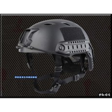 野戰搖滾-生存遊戲 美軍FAST BJ版 OPS戰術頭盔, 黑色, 1個