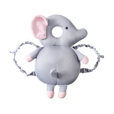 JoyBaby寶寶學步防摔枕 夏款透氣頭部防撞保護墊, 透氣小飛象-F, 1個