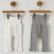 아이스토리키즈 베베 골지 배앓이방지 레깅스 2P 국내산 유아바지 데일리