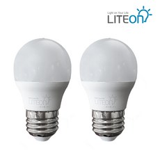 LED 인치구 5W E26 꼬마전구 미니램프, 2개, 주광색