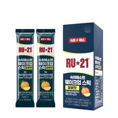 알유21 숙취해소엔 웨이크업스틱 꿀배맛, 10개, 20g