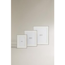 zara 자라 실버 파인 보더 액자326153, 20.5 x 15.5 x 0.9 cm