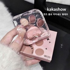 귀여운 고양이발 디자인 아이섀도우 팔레트, 1개, 04고양이 월드