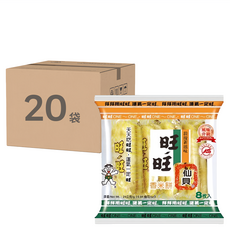 旺旺 仙貝 香米餅, 8枚入 x 20袋, 24g