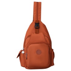 三用輕輕包 帆布斜背包 多功能背包, 橘色【二合一肩帶設計】