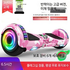전동 스쿠터 균형 자전거 스마트 전동차 평행형 승용완구 전동 스쿠터, 1개, 6.5인치 고급 광택 미니 핑크 36V
