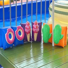 암튜브 플로팅 밴드 아동 성인 팔튜브 물놀이 수영 보조 워터 휴가, 1개, - 암튜브도너츠