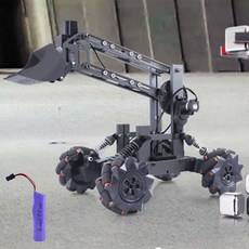 로봇팔 무선조종 4륜구동 rc카 자율주행 로봇 장난감, 전동 지게차 조립, 51550