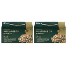 오하루 프리미엄 메이플 견과 시나몬에디션 견과류 20개입 2박스, 400g, 2개
