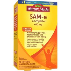 Nature Made SAM-e Complete 네이처 메이드 아데노실 메티오닌 컴플렛 36타블렛, 1개, 36정