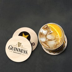 아트박스/모두의팩토리 세계맥주 우드 코르크 컵받침 원형 90x6mmR, 13.파라다이스, 1개