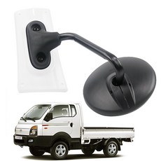 부착식 1way 1톤 화물차 보조미러, 1개, 포터2, 1way 화이트