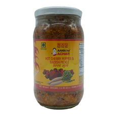AAMA KO ACHAR HOT CHERRY PEPPER & RADISH PICKLE 380G 1개