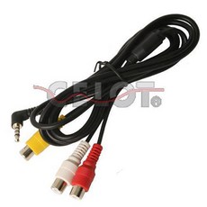 셀로트 3채널 RCA AV 이어폰잭, B형 4극젠더, 1개