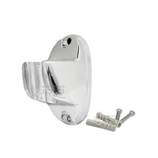 ABS 샤워기 줄 홀더 피스 칼브럭 포함 타공형 은색 샤워헤드 걸이 거치대 고정, ABS 샤워기 줄 홀더 피스 - 소, 실버