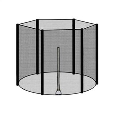 트램펄린 안전 그물 인클로저 원형 프레임 교체 통기성 및 내후성, Fits for 12Ft Frame, 1개