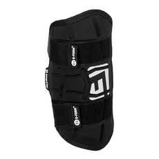 G폼 엘리트 스피드 야구 다리 보호대 조절 가능한 스트랩이 있는 타자 성인용한 사이즈 모두 적합, Black, 1개