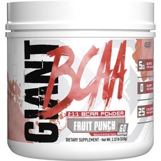 GIANT SPORTS 2:1:1BCAA支鏈胺基酸補充粉 水果賓治口味, 1個, 510g
