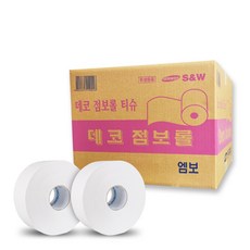 물에 잘녹는 데코 점보롤 화장지 2겹 16롤, 16개입, 1개