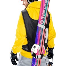 Hikeen 스키 스트랩 및 폴 백팩 숄더 스트랩 핸즈프리 액세서리를 쉽게 운반할 수 있습니다 282629, 01 B-Blet with Mount