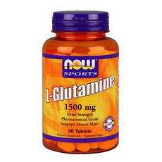 NOW Foods 左旋麩醯胺酸錠 1500mg, 90顆, 1罐