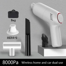 쿠쿠스토어 기계 가전 제품 자동차 진공 청소기 8000Pa 강력한 흡입 무선, 06 white pl