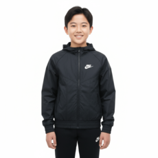 나이키 키즈 바람막이 주니어 후드 재킷 생활방수 경량 등하교 점퍼 간절기 아우터