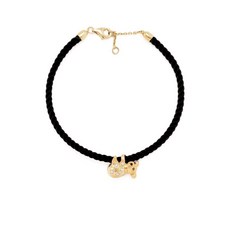 이본레옹 코알라 9K 옐로 골드 다이아몬드 브레이슬릿