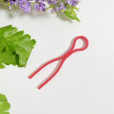 플라스틱 보빈클립 실클립 보빈클립 실밥 빠짐 방지 컬러, 레드, 7cm, 1개