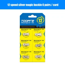 Toopre Mtb 체인 퀵 링크 전원 12V 9V 자전거 가이드 잠금 장치 속도 스퀴즈 사이클링 6 쌍, 05 6 pairs 12 speed