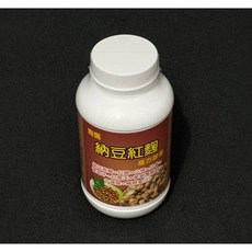 雅儒納豆紅麴複方膠囊，含納豆激酶、紅麴、山楂、丹參、葡萄子、紅景天、葡萄糖酸鋅、牛磺酸、輔酵素Q10，成人保健食品，60粒/120粒包裝, 120個, 1顆