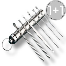 뮤즈렛 귀후비개 귀이개 귀지제거 귀청소 귀파개 휴대용, 2개, 6개입