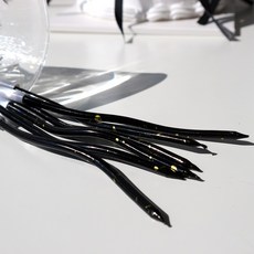 웰베이킹 블랙 마블웨이브초 1팩(6개입) / 생일초 케이크초 파티초 파티용품, 1팩