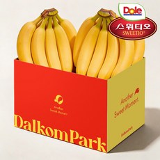 [달콤파크]Dole 정품 고당도 스위티오 바나나, 1개, 스위티오 2.4kg 내외