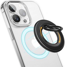 andobil 업그레이드된 MagSafe용 자석 폰 그립 [초안정성 및 이중 자석] 링 홀더 360° 핑거 킥스탠드 iPhone 16 Pro Max 15 14 13 12, andobil 업그레이드된 MagSafe용 자석 폰 그