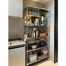 부엌 팬트리 수납장 냉장고장 홈바 키큰 수납장, 4. 높이1100 4단, 800x300