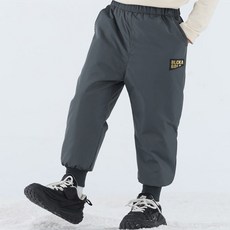 REEZ 兒童羽絨防寒褲 男童女童加厚白鵝絨 防風防潑水 滑雪保暖長褲