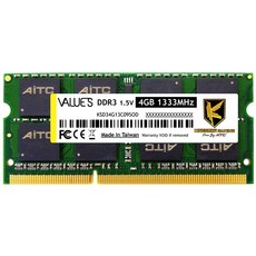 AITC Value S DDR3 筆記型記憶體, KSD34G13C09SD, 1個