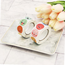 다이어리스티커 컬러 표정 스티커, 본상품