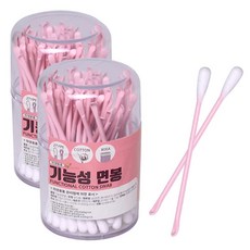 국산 순면 플라스틱면봉 듀얼 귀이개면봉 80개입, 1개