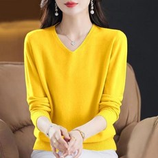 77우먼스 리브스브이넥니트 9컬러 여성 V넥 베이직 니트 스웨터 리현커머스