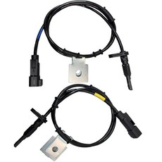 [ 1236100 ] 전면 (왼쪽+오른쪽) ABS 휠 속도 센서 2개 세트 2010-2017 GMC 지형 및 쉐보레 이쿼녹스용 OEM 20811372 20811371 1