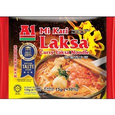 A1咖哩叻沙麵，新加坡風味，湯頭濃郁，麵條Q彈，快速料理，道地南洋風味, 1個