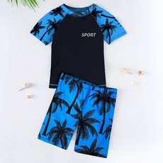 男童分體泳衣套組 中大童速乾泳褲 夏季新款游泳裝備