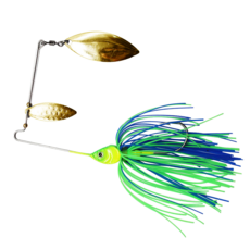 스피너베이트 와이어베이트 더블윌로우5P 배스 루어 낚시 소품 채비 1/2oz, 5개, 17.3g, 그린블루