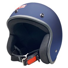 evo 素色 3/4罩 多色選擇 復古騎士帽 素色安全帽 復古安全帽 半罩安全帽 3/4罩安全帽 復古帽, 消光藍
