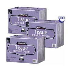 KIRKLAND TISSUE Interfold Design 3-PLY 120張 x 24入, 72個裝, 1箱