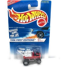 핫 휠 1996 초판 라디오 플라이어 왜건 레드 9/12 수집기 #374 베이직, 핫 휠 1996 초판 라디오 플라이어 왜건 레드 9/1