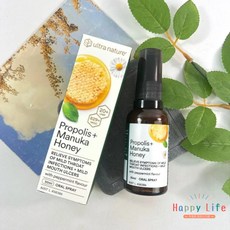 幸福泉 澳洲 Ultra Nature 蜂膠麥盧卡蜂蜜口腔噴劑 30ml, 1個